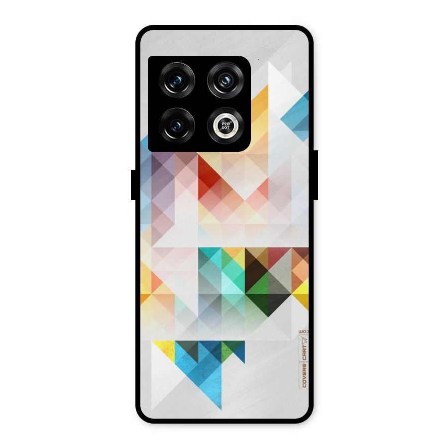 Colorful Geometric Art Metal Back Case for OnePlus 10 Pro 5G