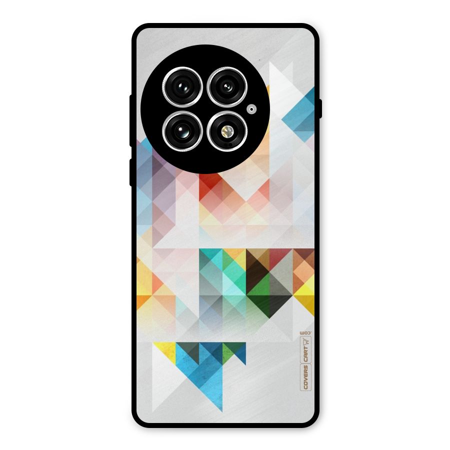 Colorful Geometric Art Metal Back Case for OnePlus 13