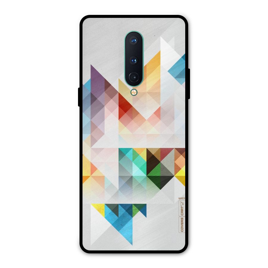 Colorful Geometric Art Metal Back Case for OnePlus 8