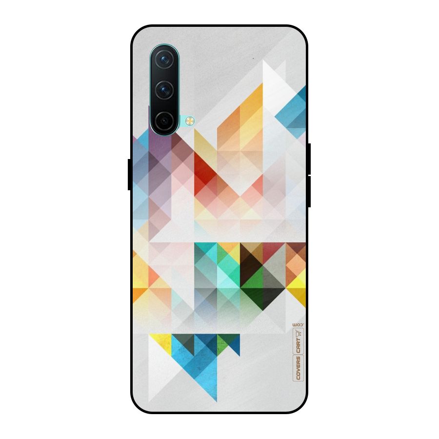Colorful Geometric Art Metal Back Case for OnePlus Nord CE 5G