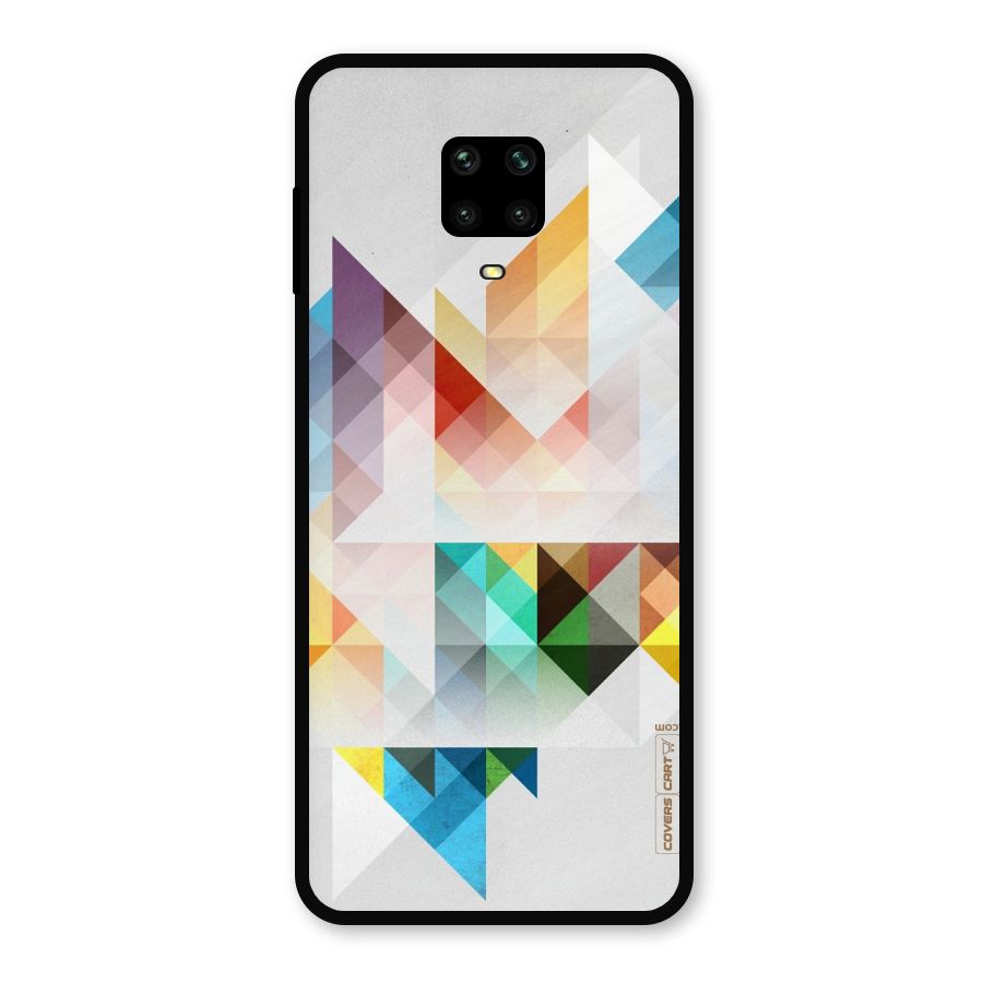 Colorful Geometric Art Metal Back Case for Poco M2
