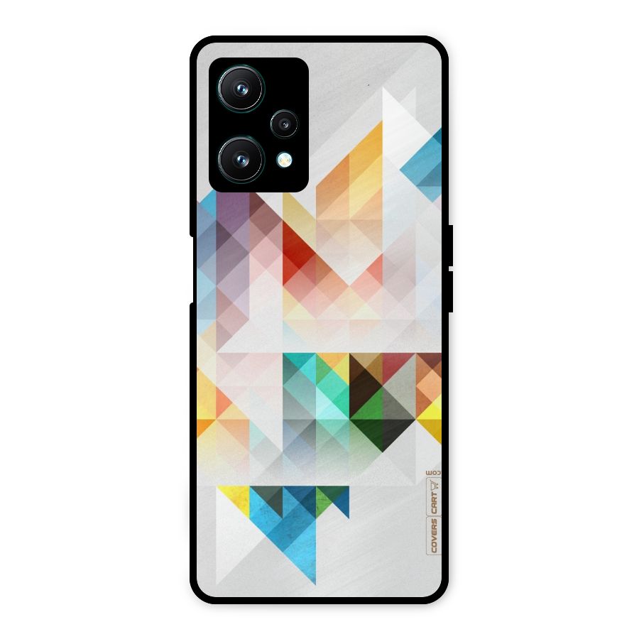 Colorful Geometric Art Metal Back Case for Realme 9 Pro 5G