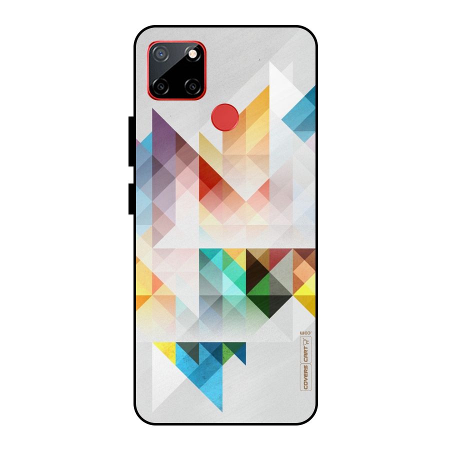 Colorful Geometric Art Metal Back Case for Realme C12