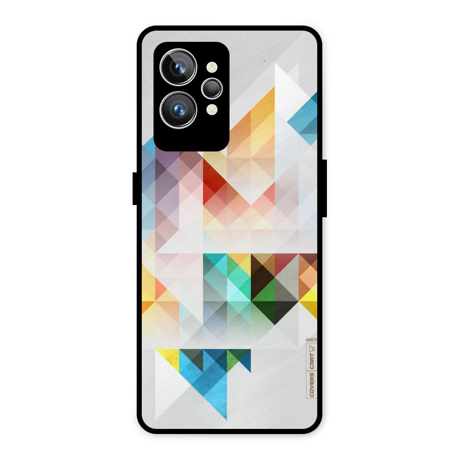 Colorful Geometric Art Metal Back Case for Realme GT2 Pro