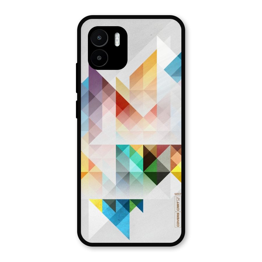 Colorful Geometric Art Metal Back Case for Redmi A2