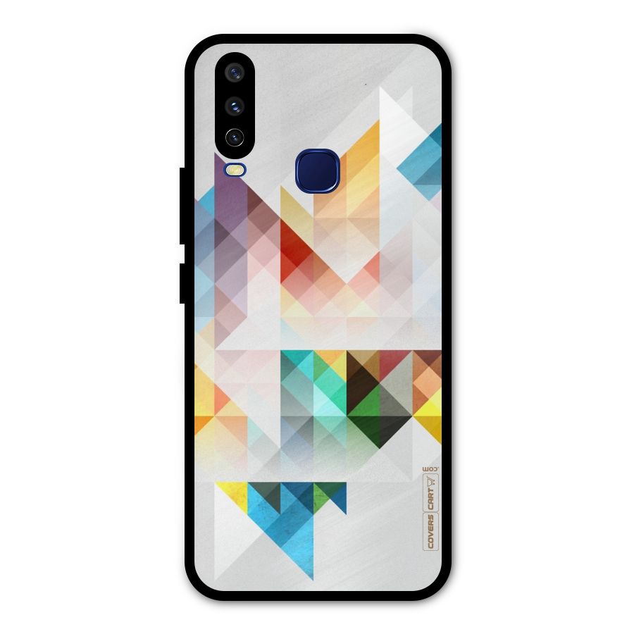 Colorful Geometric Art Metal Back Case for Vivo Y15