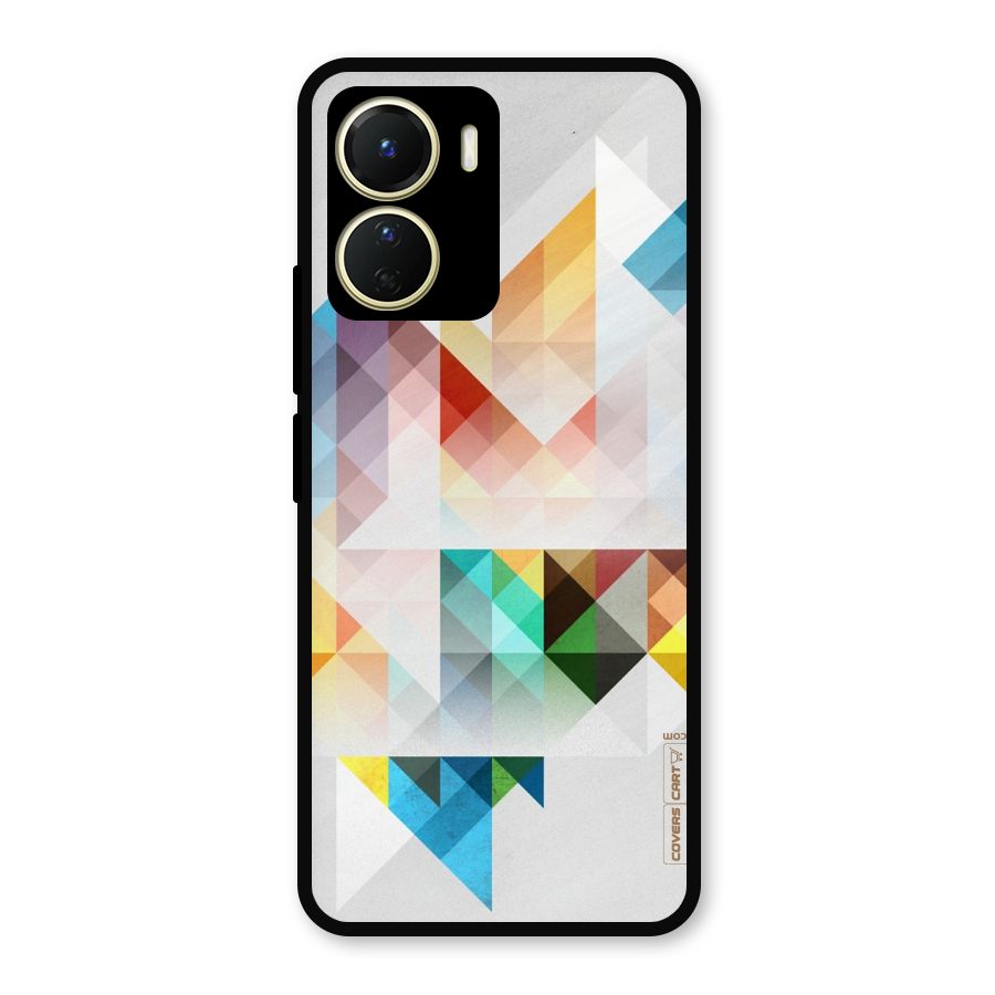 Colorful Geometric Art Metal Back Case for Vivo Y56