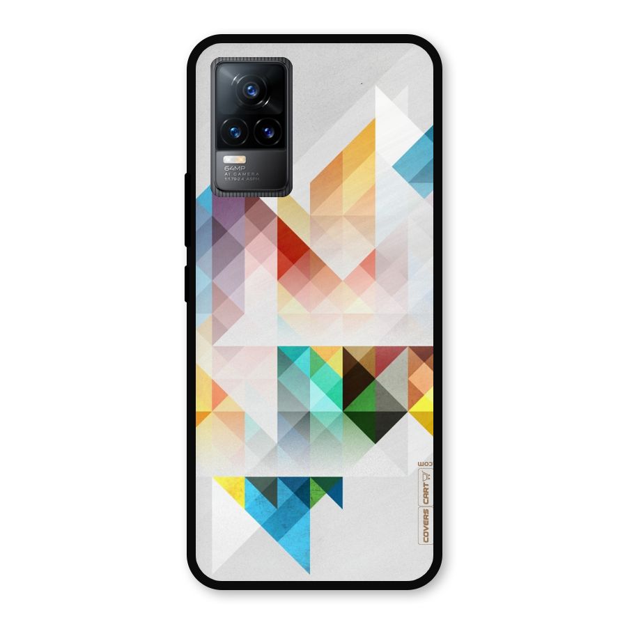 Colorful Geometric Art Metal Back Case for Vivo Y73