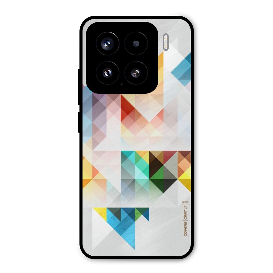 Colorful Geometric Art Metal Back Case for Xiaomi 15