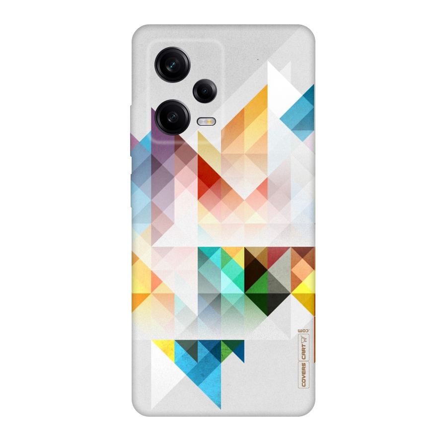 Colorful Geometric Art Original Polycarbonate Back Case for Redmi Note 12 Pro