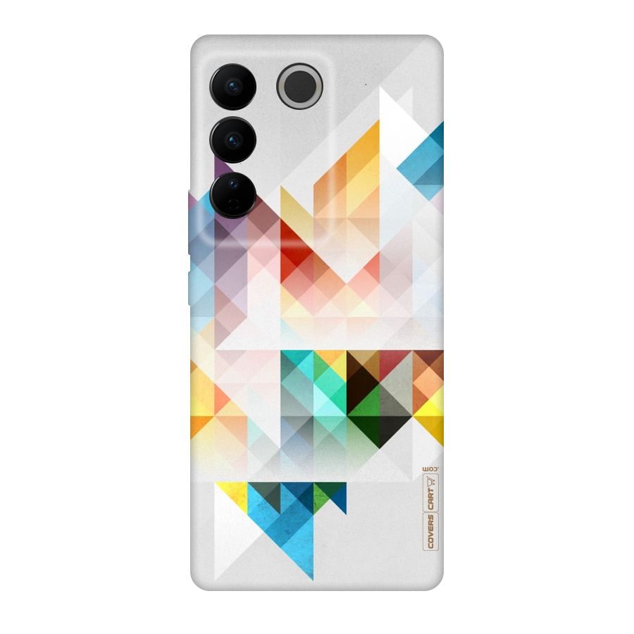 Colorful Geometric Art Original Polycarbonate Back Case for Vivo V27