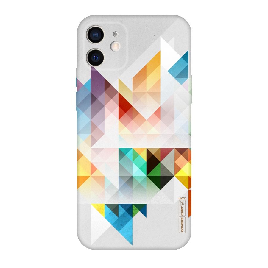 Colorful Geometric Art Original Polycarbonate Back Case for iPhone 12