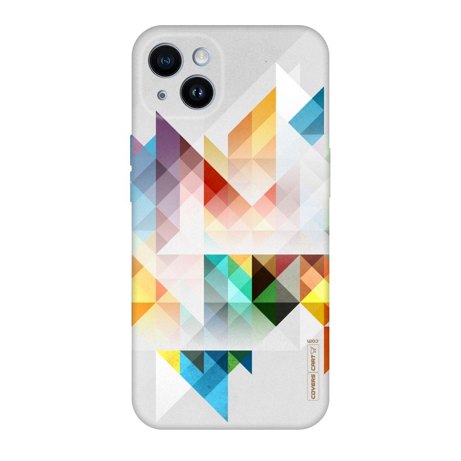 Colorful Geometric Art Original Polycarbonate Back Case for iPhone 14