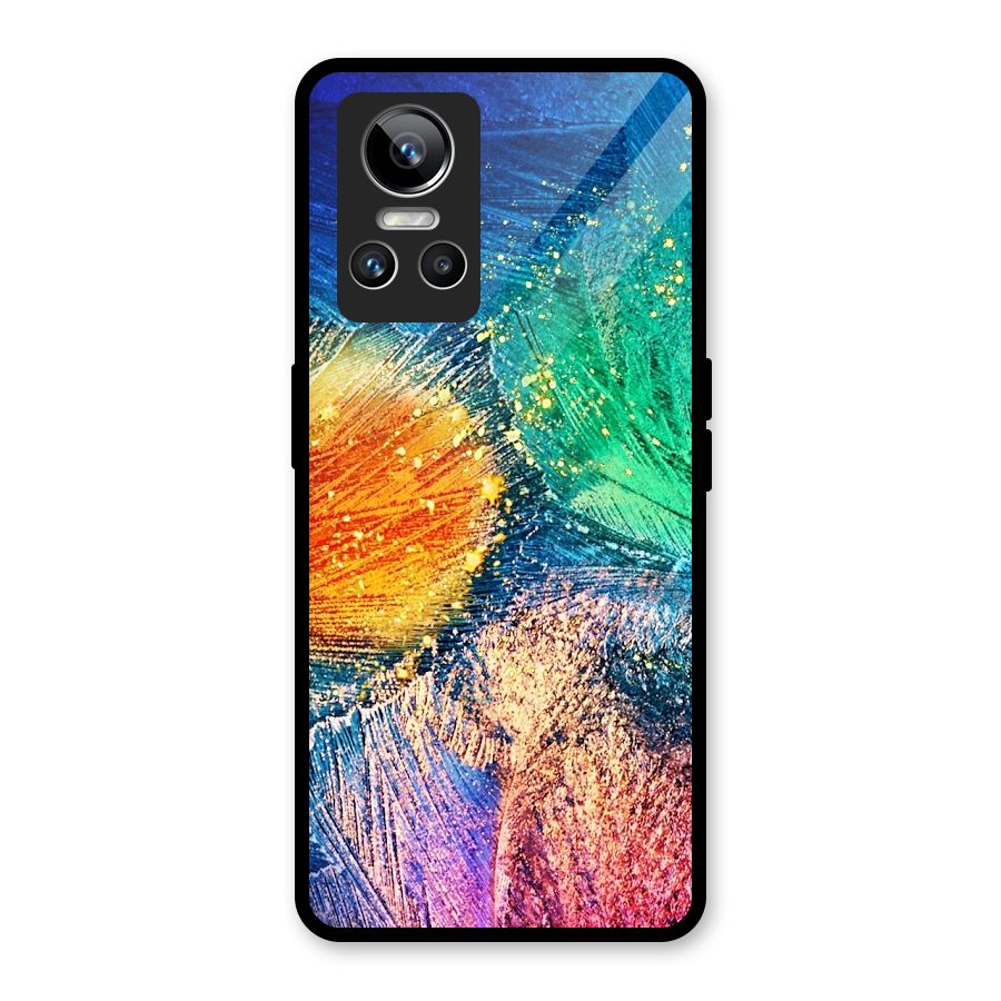 Colorful Leafs Vibrant Glass Back Case for Realme GT Neo 3