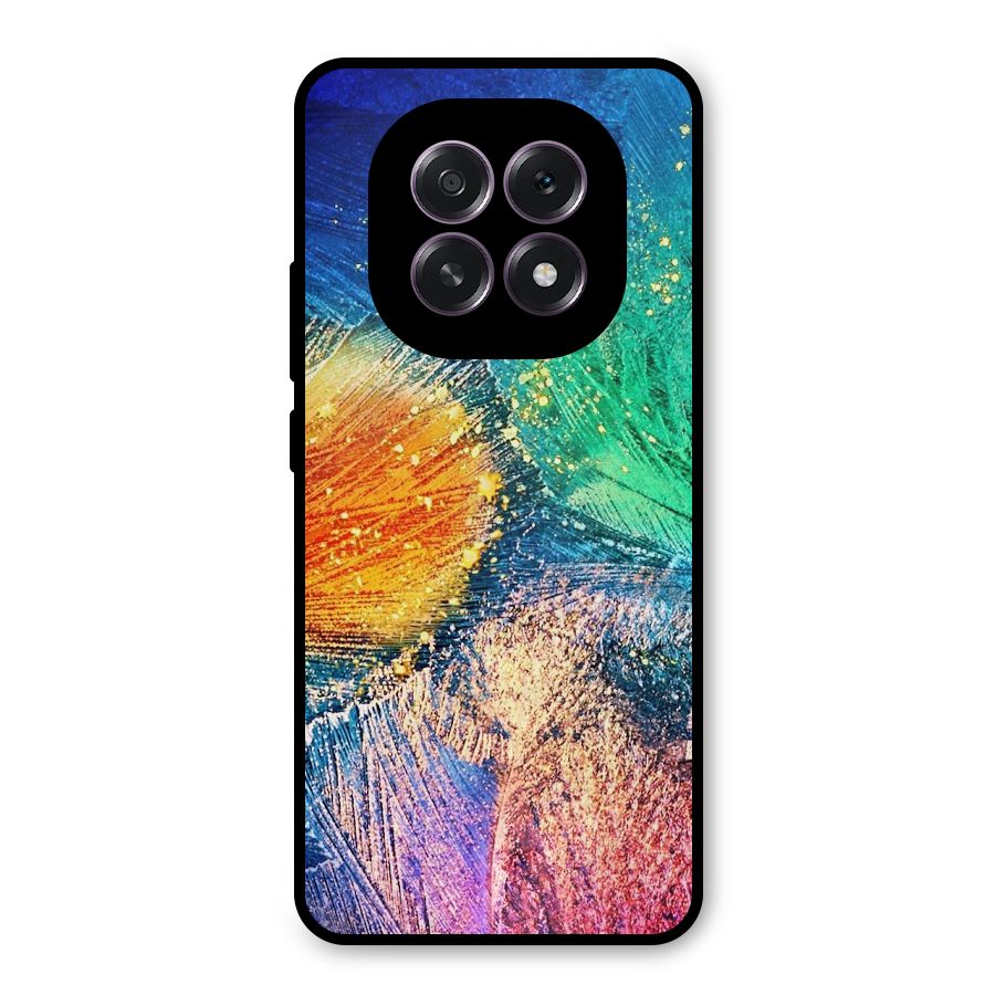 Colorful Leafs Vibrant Metal Back Case for Oppo F29