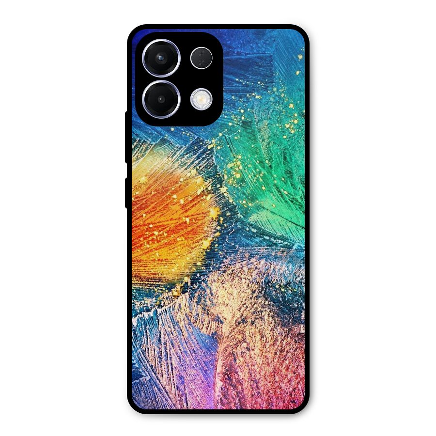 Colorful Leafs Vibrant Metal Back Case for Oppo K13
