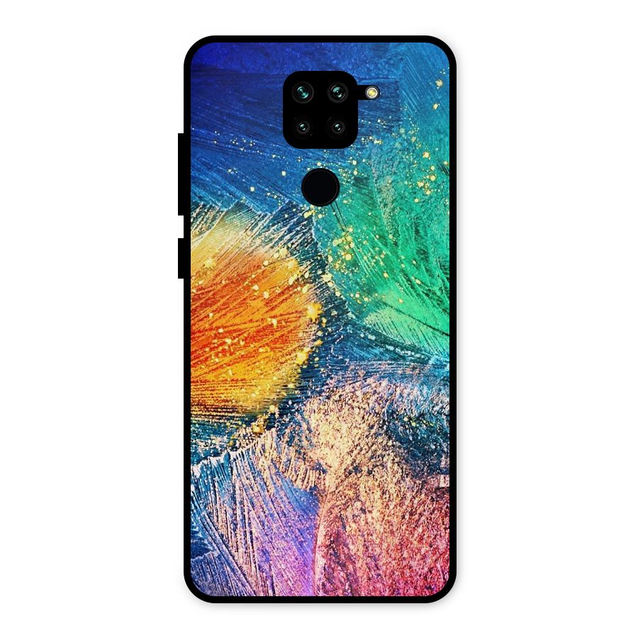Colorful Leafs Vibrant Metal Back Case for Redmi Note 9