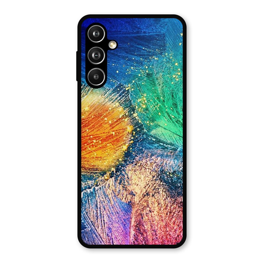 Colorful Leafs Vibrant Metal Back Case for Samsung Galaxy M54