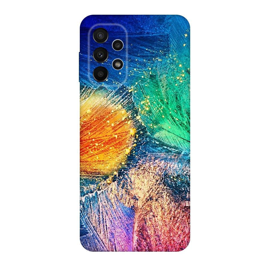 Colorful Leafs Vibrant Original Polycarbonate Back Case for Galaxy A23