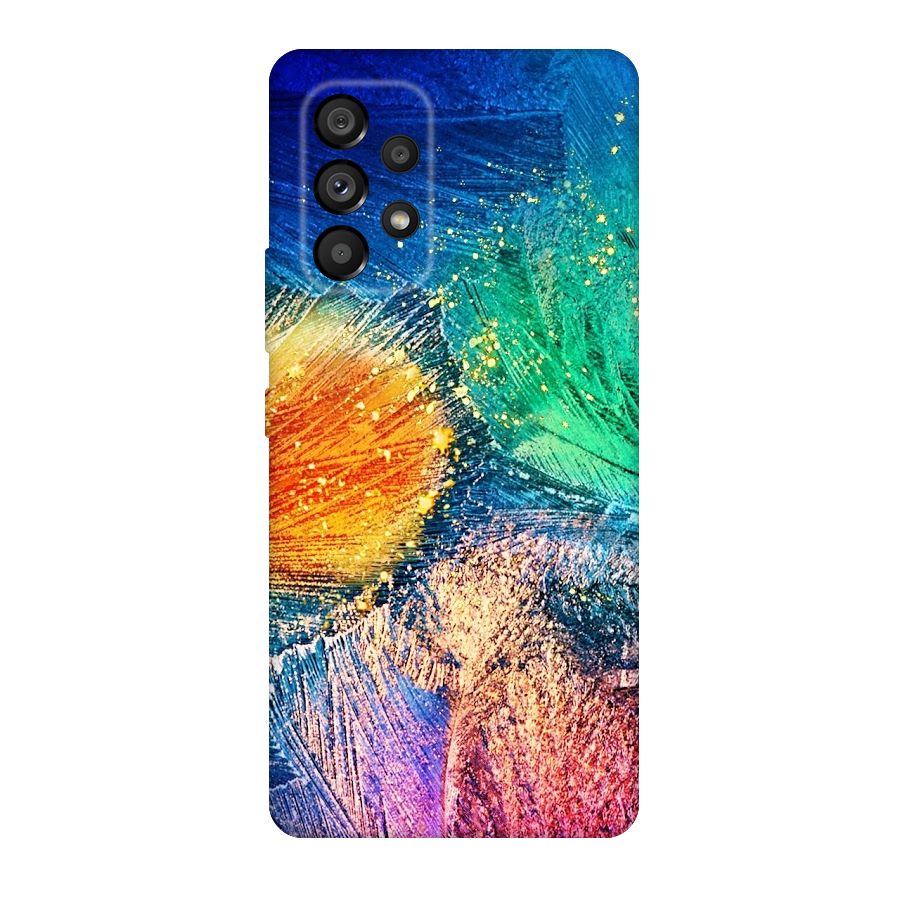 Colorful Leafs Vibrant Original Polycarbonate Back Case for Galaxy A53 5G