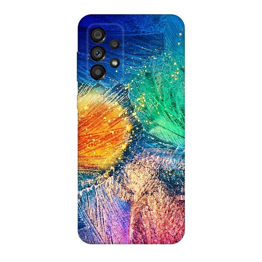 Colorful Leafs Vibrant Original Polycarbonate Back Case for Galaxy A73 5G