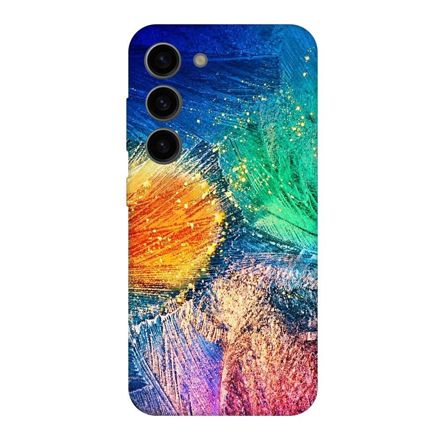 Colorful Leafs Vibrant Original Polycarbonate Back Case for Galaxy S23