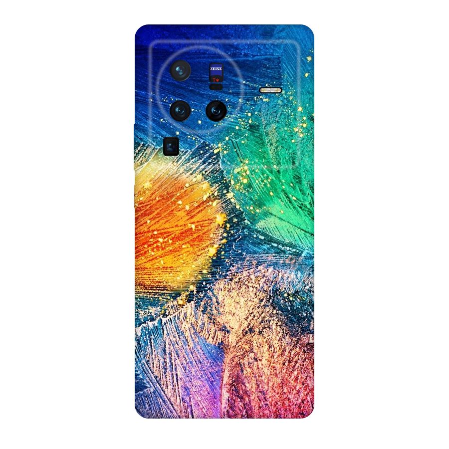 Colorful Leafs Vibrant Original Polycarbonate Back Case for Vivo X80