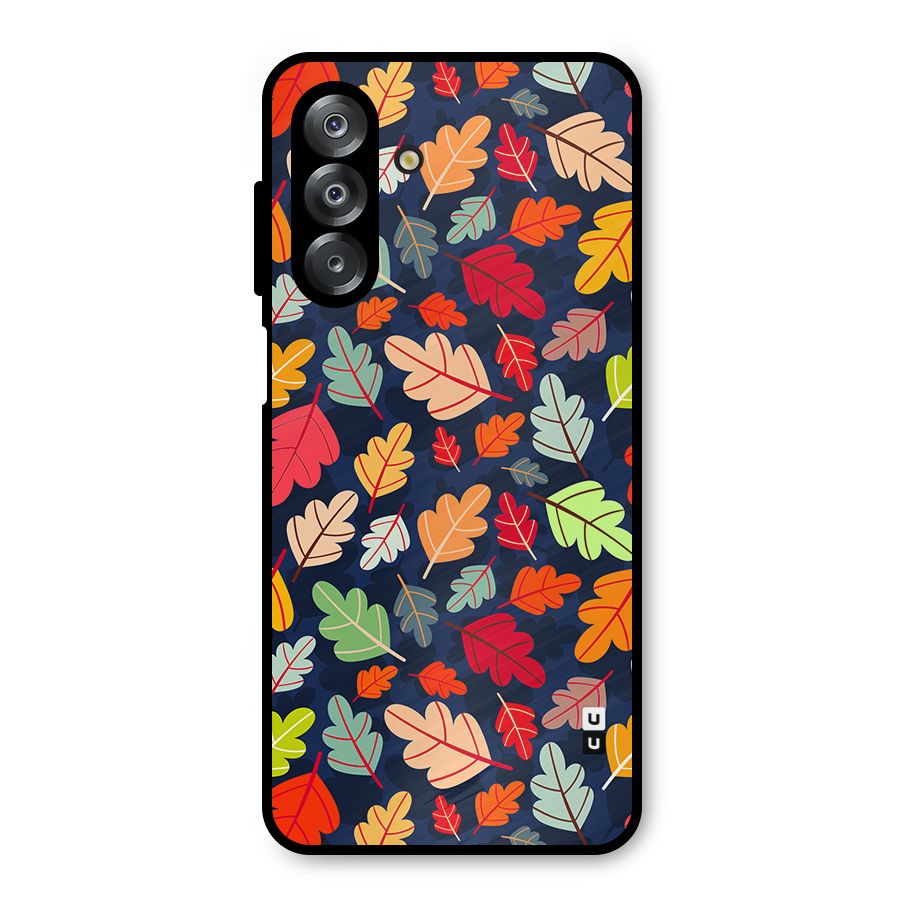 Colorful Leaves Beautiful Pattern Metal Back Case for Galaxy A26