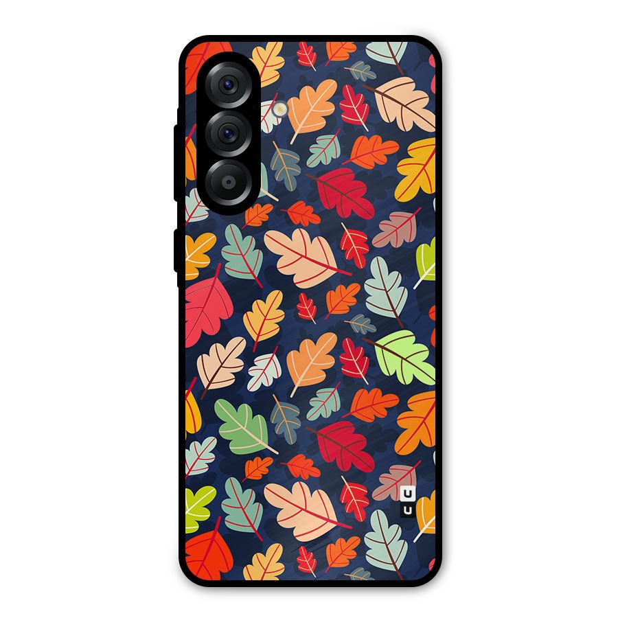 Colorful Leaves Beautiful Pattern Metal Back Case for Galaxy A56