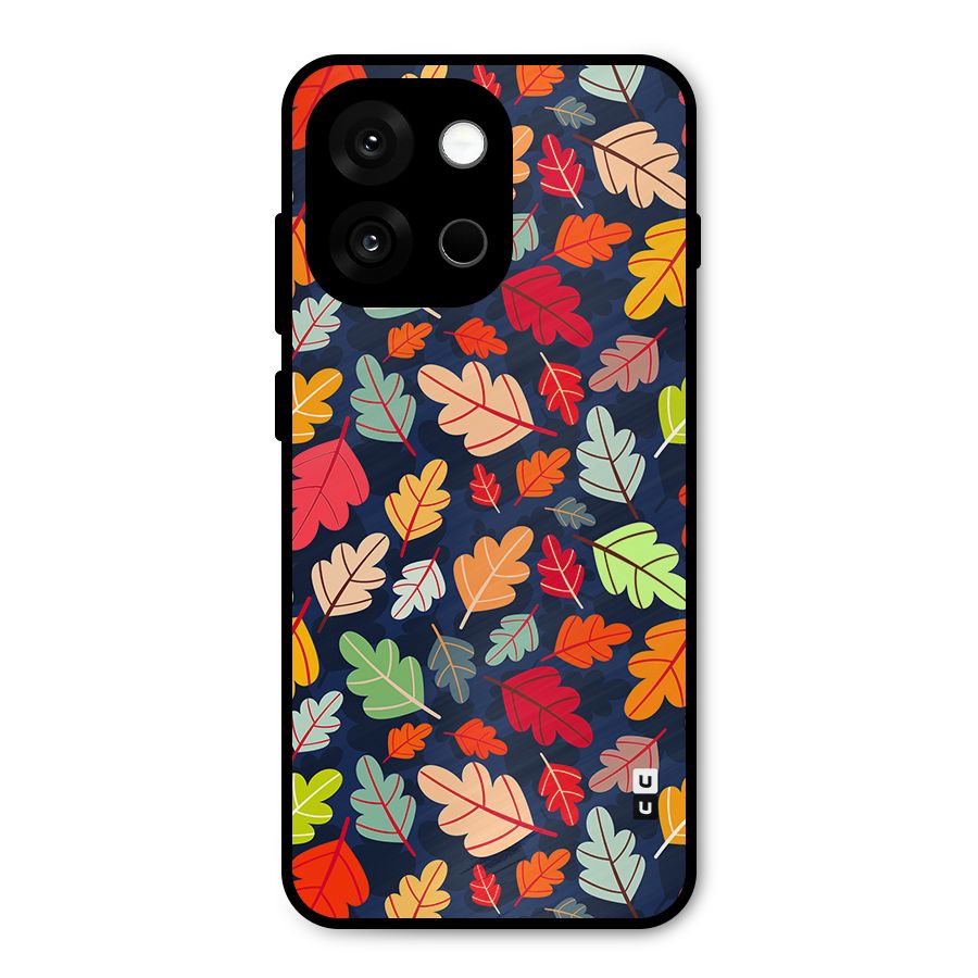 Colorful Leaves Beautiful Pattern Metal Back Case for OnePlus 13s