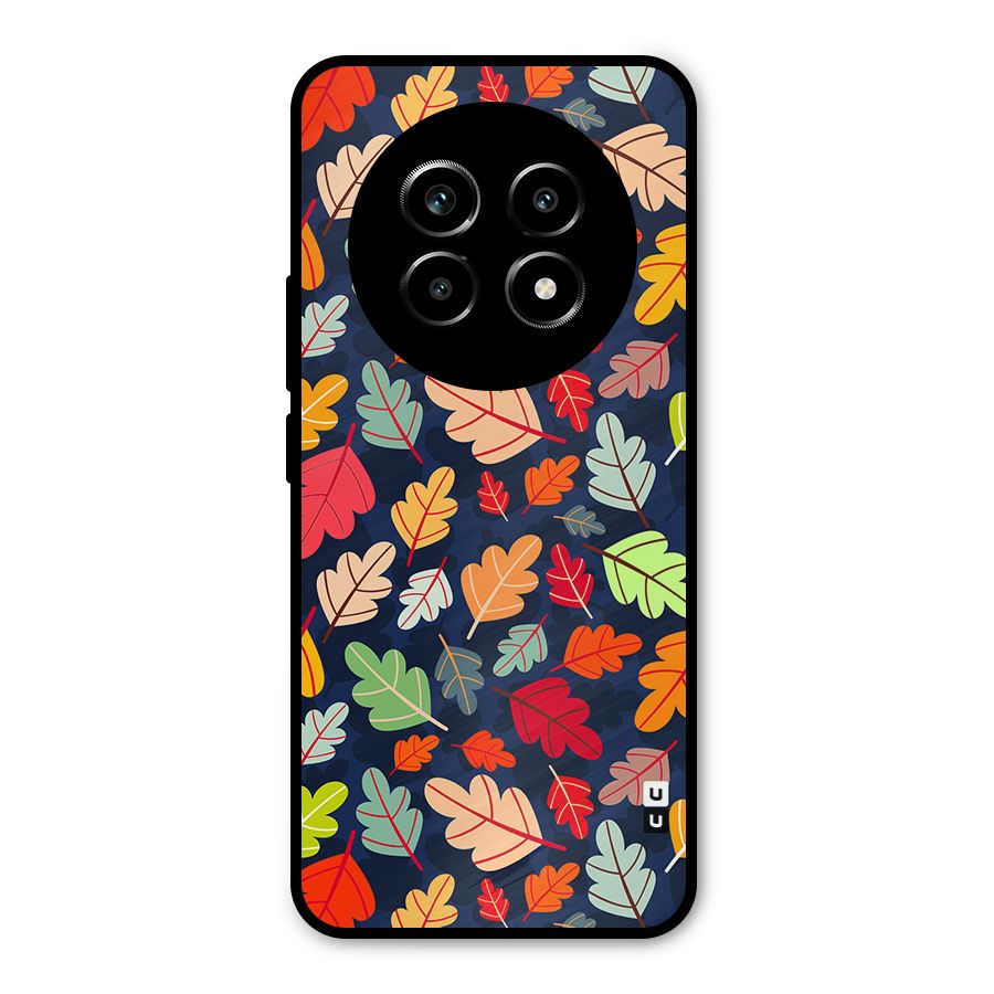 Colorful Leaves Beautiful Pattern Metal Back Case for Realme 13 Pro