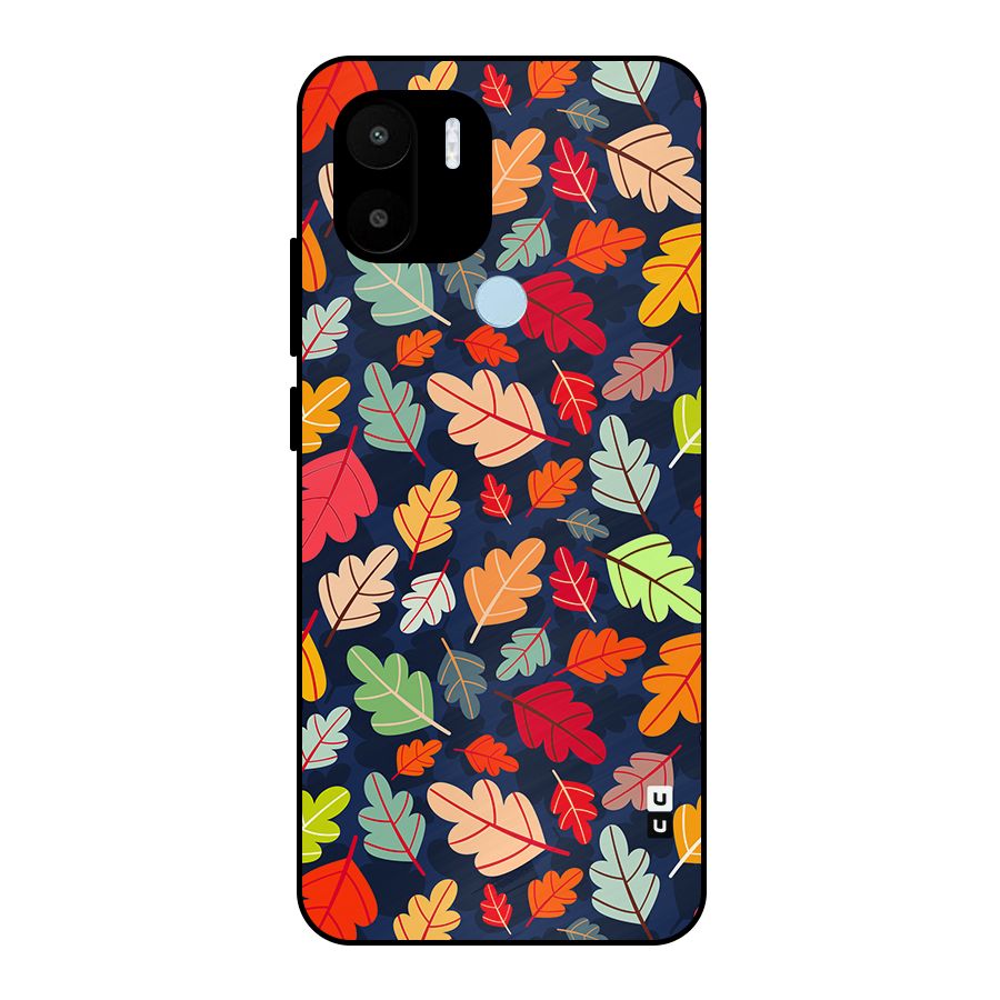 Colorful Leaves Beautiful Pattern Metal Back Case for Redmi A2+