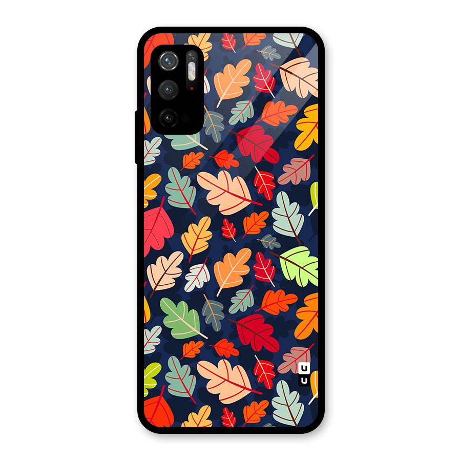 Colorful Leaves Beautiful Pattern Metal Back Case for Redmi Note 10T 5G