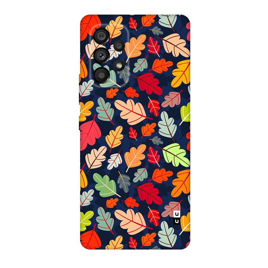 Colorful Leaves Beautiful Pattern Original Polycarbonate Back Case for Galaxy A53 5G