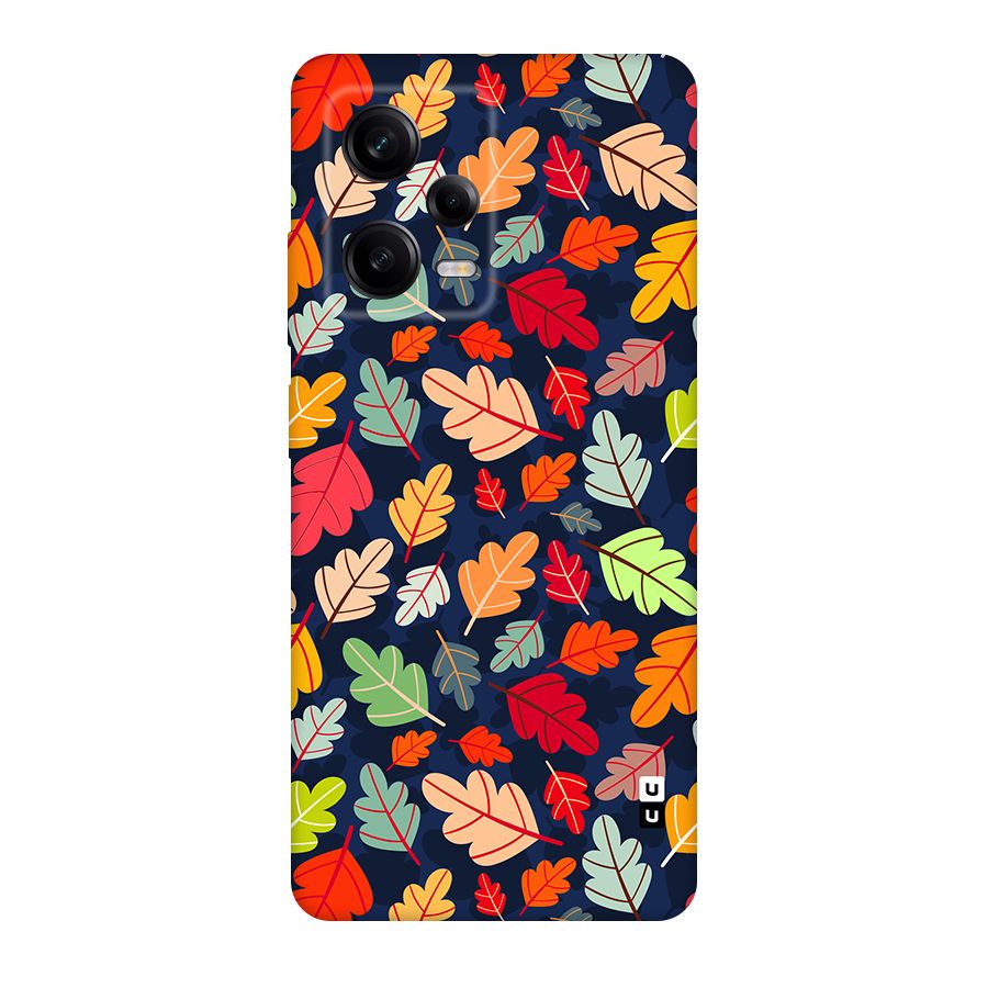 Colorful Leaves Beautiful Pattern Original Polycarbonate Back Case for Redmi Note 12 Pro
