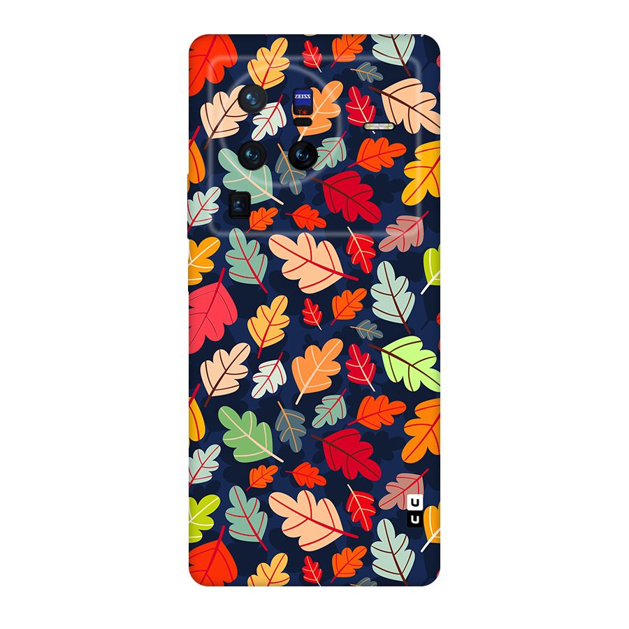 Colorful Leaves Beautiful Pattern Original Polycarbonate Back Case for Vivo X80