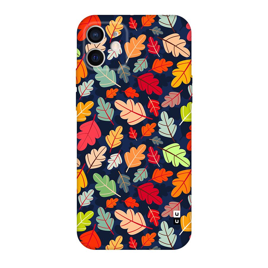 Colorful Leaves Beautiful Pattern Original Polycarbonate Back Case for iPhone 12