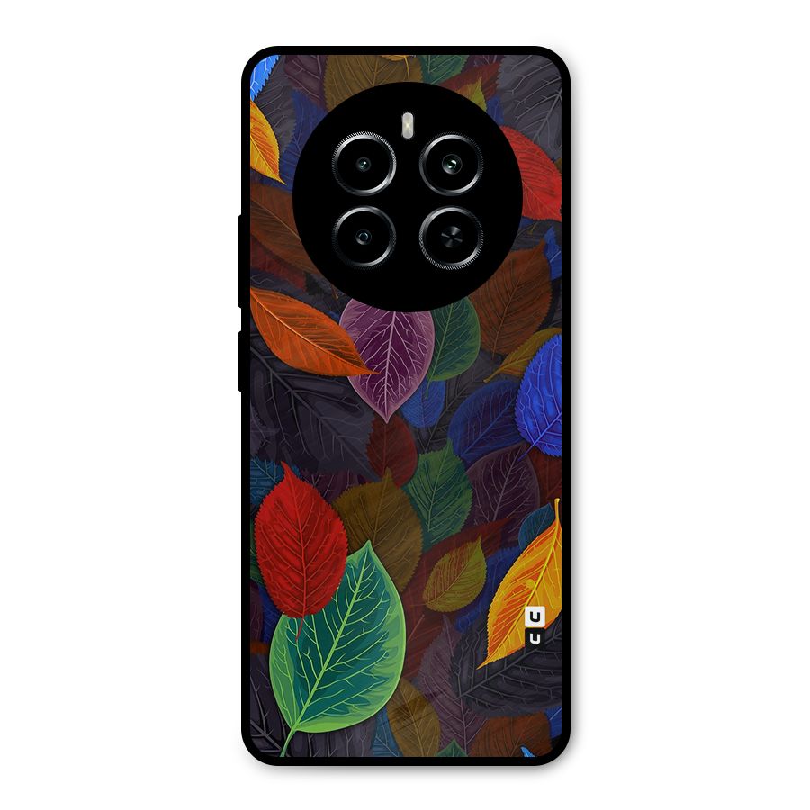 Colorful Leaves Pattern Metal Back Case for Realme P1