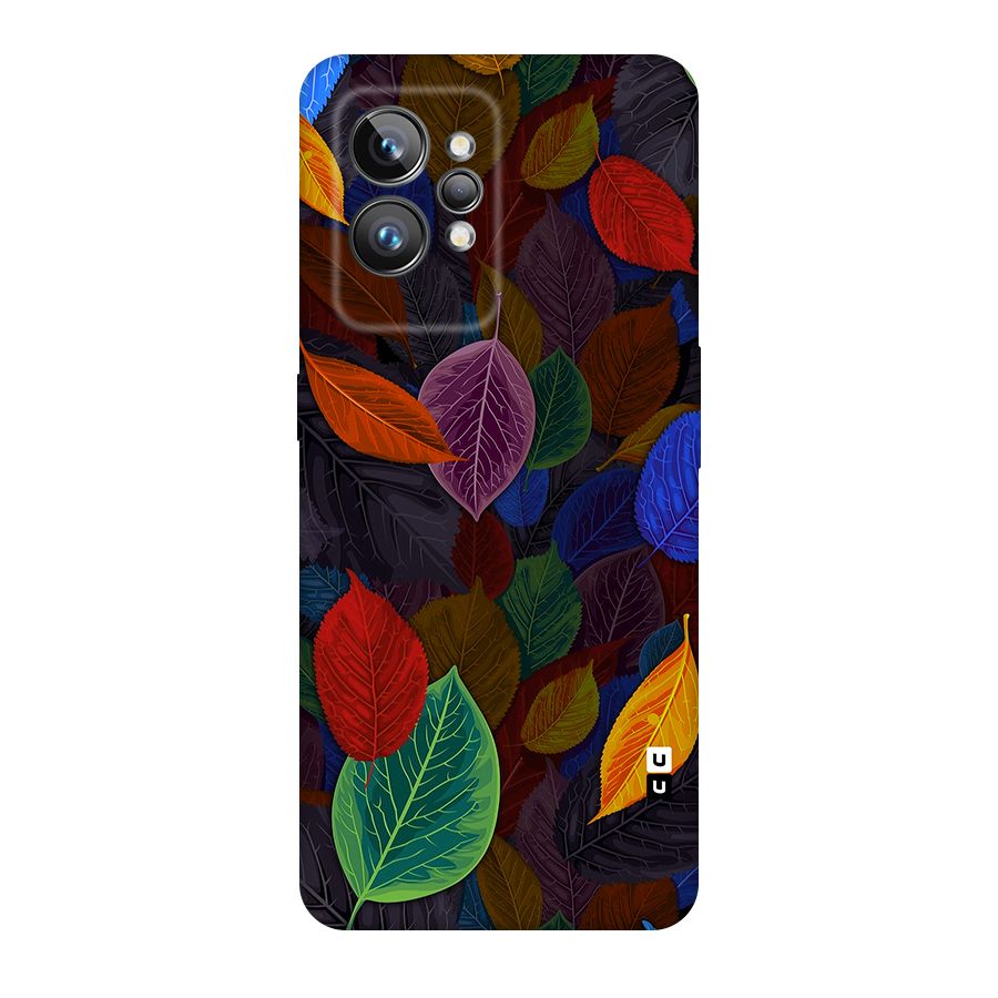 Colorful Leaves Pattern Original Polycarbonate Back Case for Realme GT2 Pro