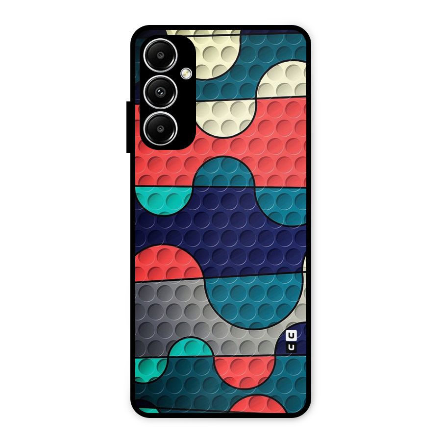Colorful Puzzle Design Metal Back Case for Galaxy A05s