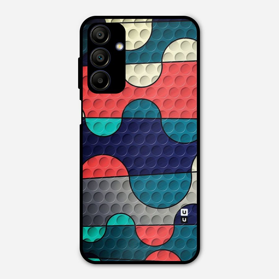 Colorful Puzzle Design Metal Back Case for Galaxy A15 5G