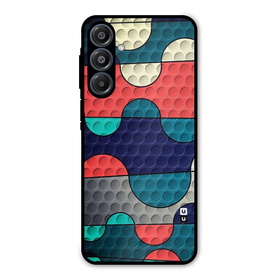 Colorful Puzzle Design Metal Back Case for Galaxy A16 5G