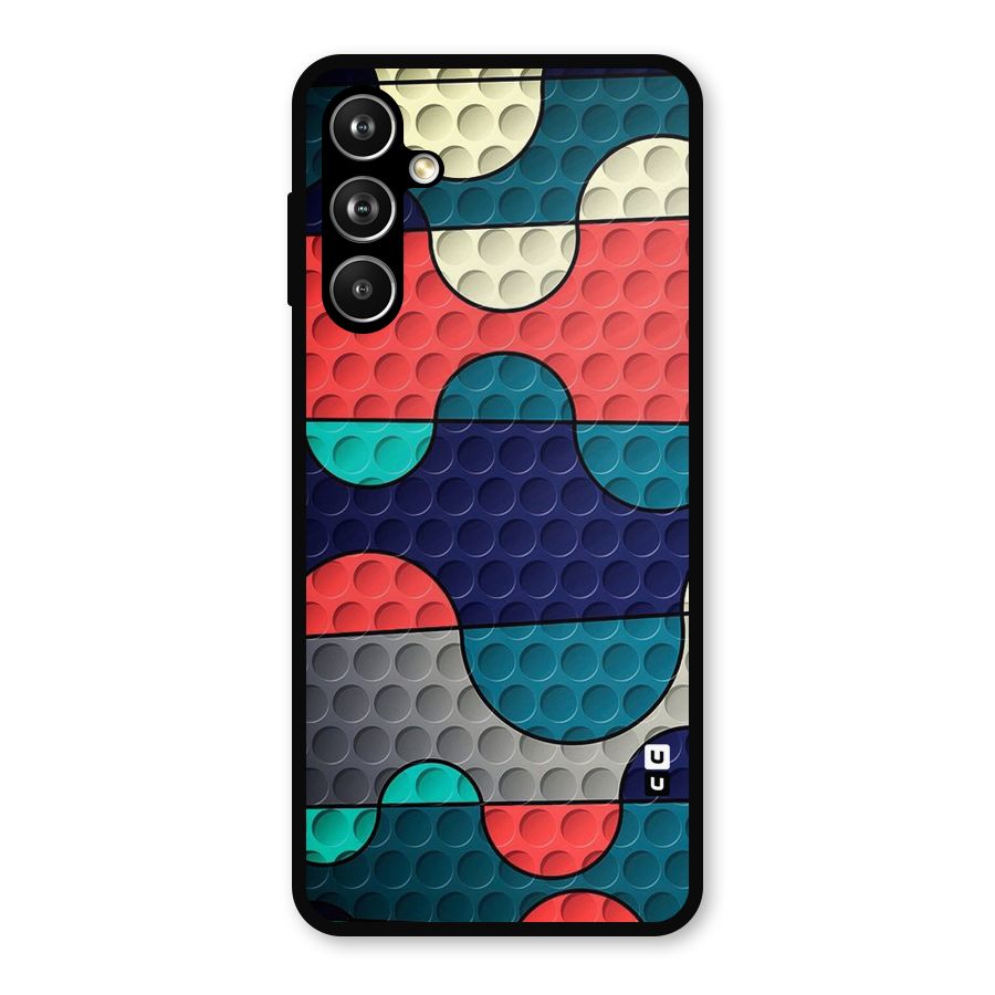 Colorful Puzzle Design Metal Back Case for Galaxy F54