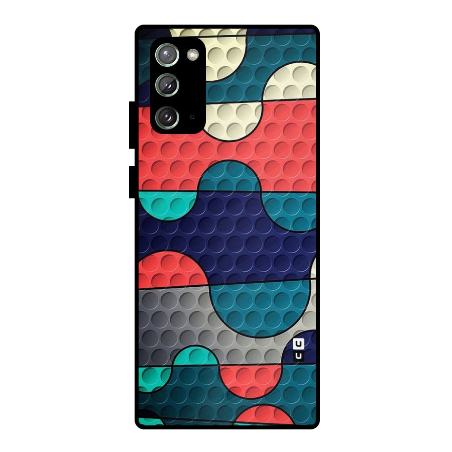 Colorful Puzzle Design Metal Back Case for Galaxy Note 20