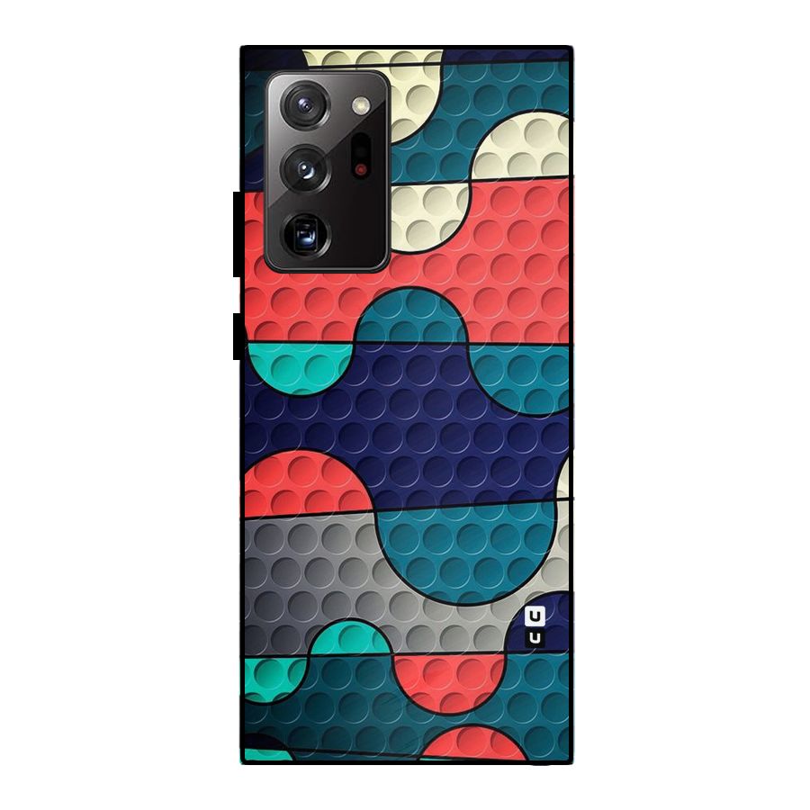 Colorful Puzzle Design Metal Back Case for Galaxy Note 20 Ultra
