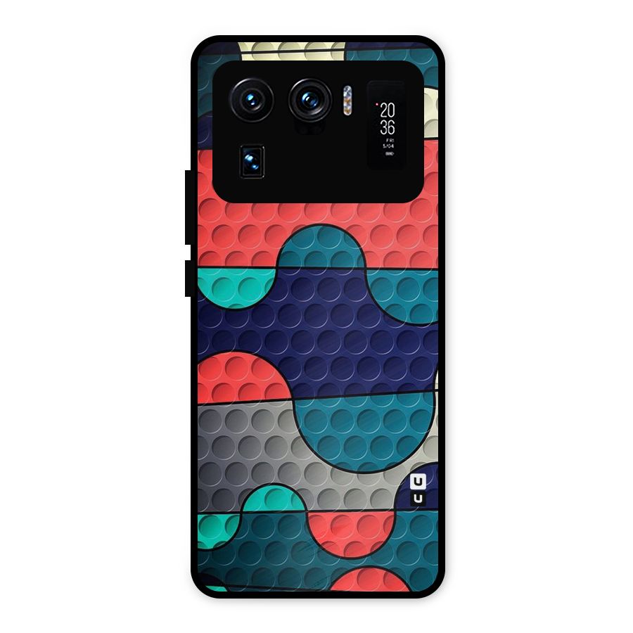 Colorful Puzzle Design Metal Back Case for Mi 11 Ultra