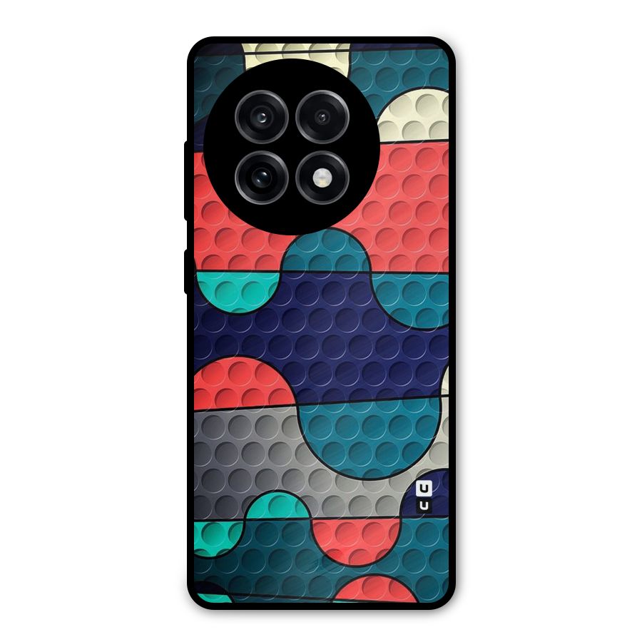 Colorful Puzzle Design Metal Back Case for OnePlus 13R