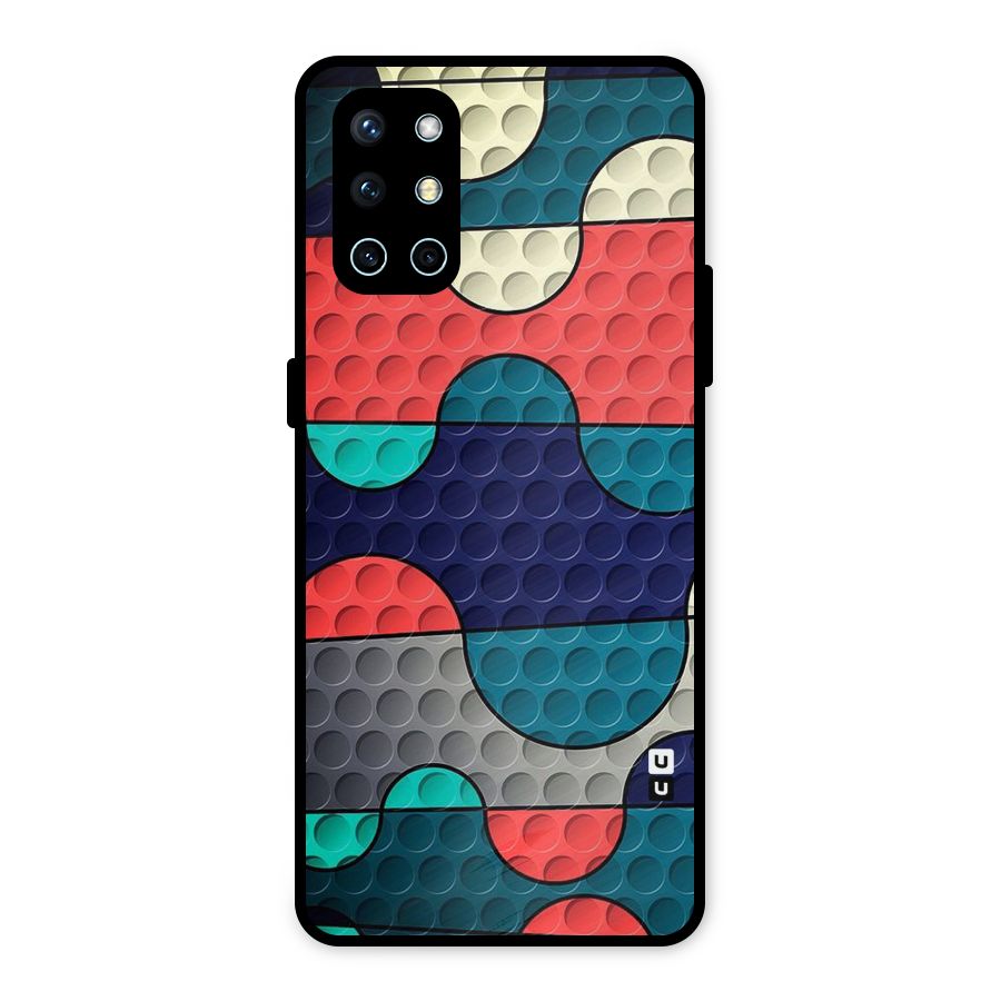 Colorful Puzzle Design Metal Back Case for OnePlus 9R