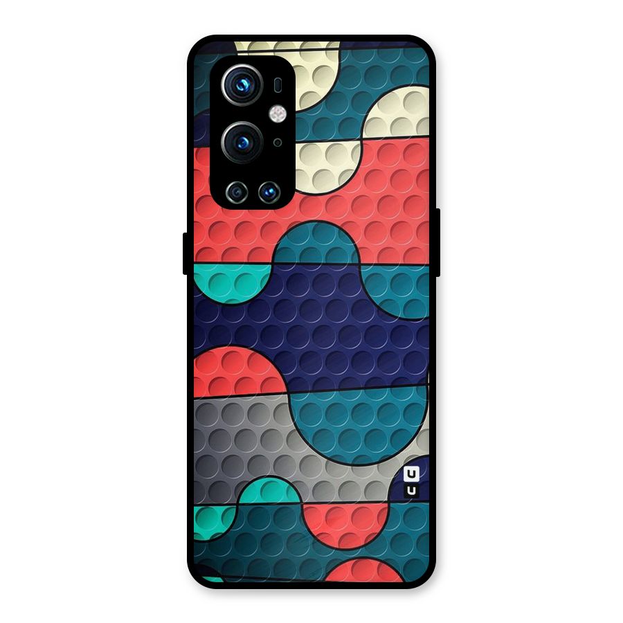 Colorful Puzzle Design Metal Back Case for OnePlus 9 Pro