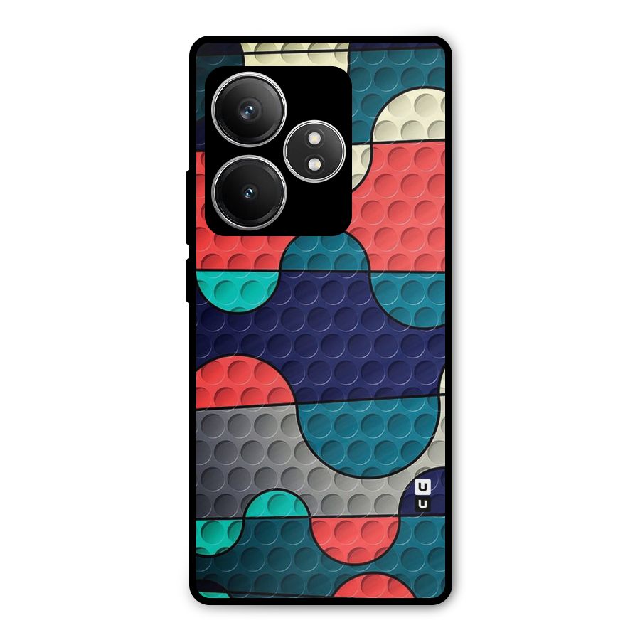 Colorful Puzzle Design Metal Back Case for Realme GT 6T